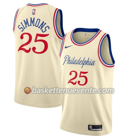 Maillot Basket Philadelphia 76ers Ben Simmons 25 2019-20 Nike City Edition Swingman - Homme